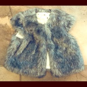 Kate Spade Baby Girl Faux Fur vest